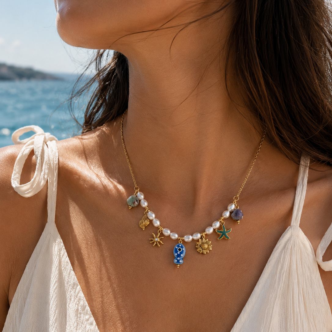 Titanium Gold Plated Necklace