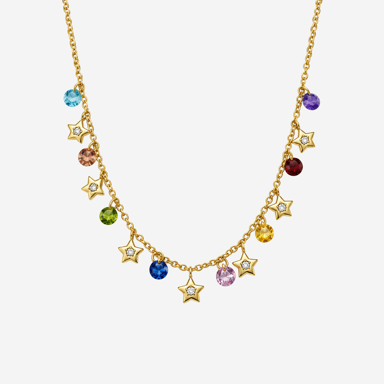 Gold-plated Titanium Star Necklace