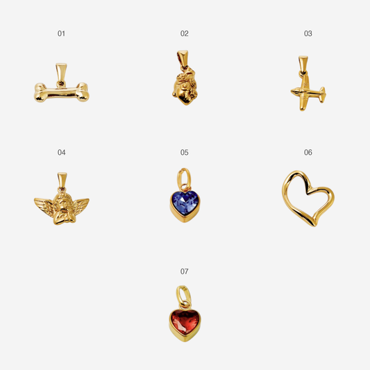Gold-plated Titanium Charm