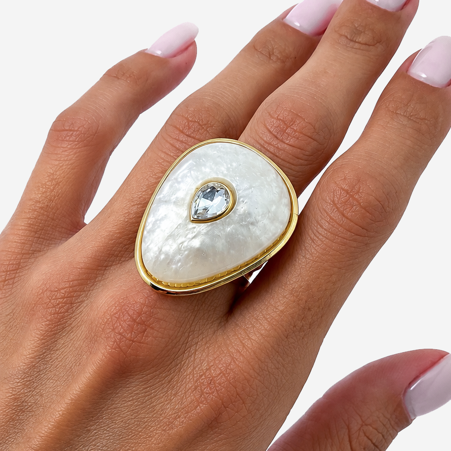Titanium Gold Plated Ring