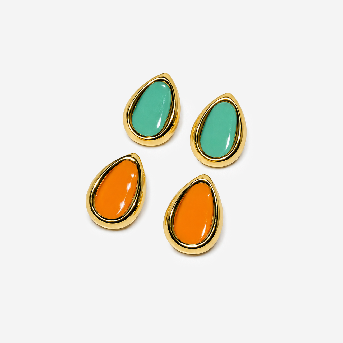 Titanium Gold Plated Earrings