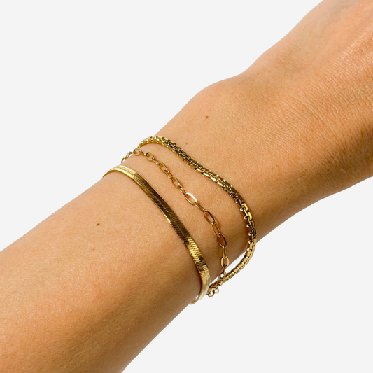 Gold-plated Titanium Bracelet