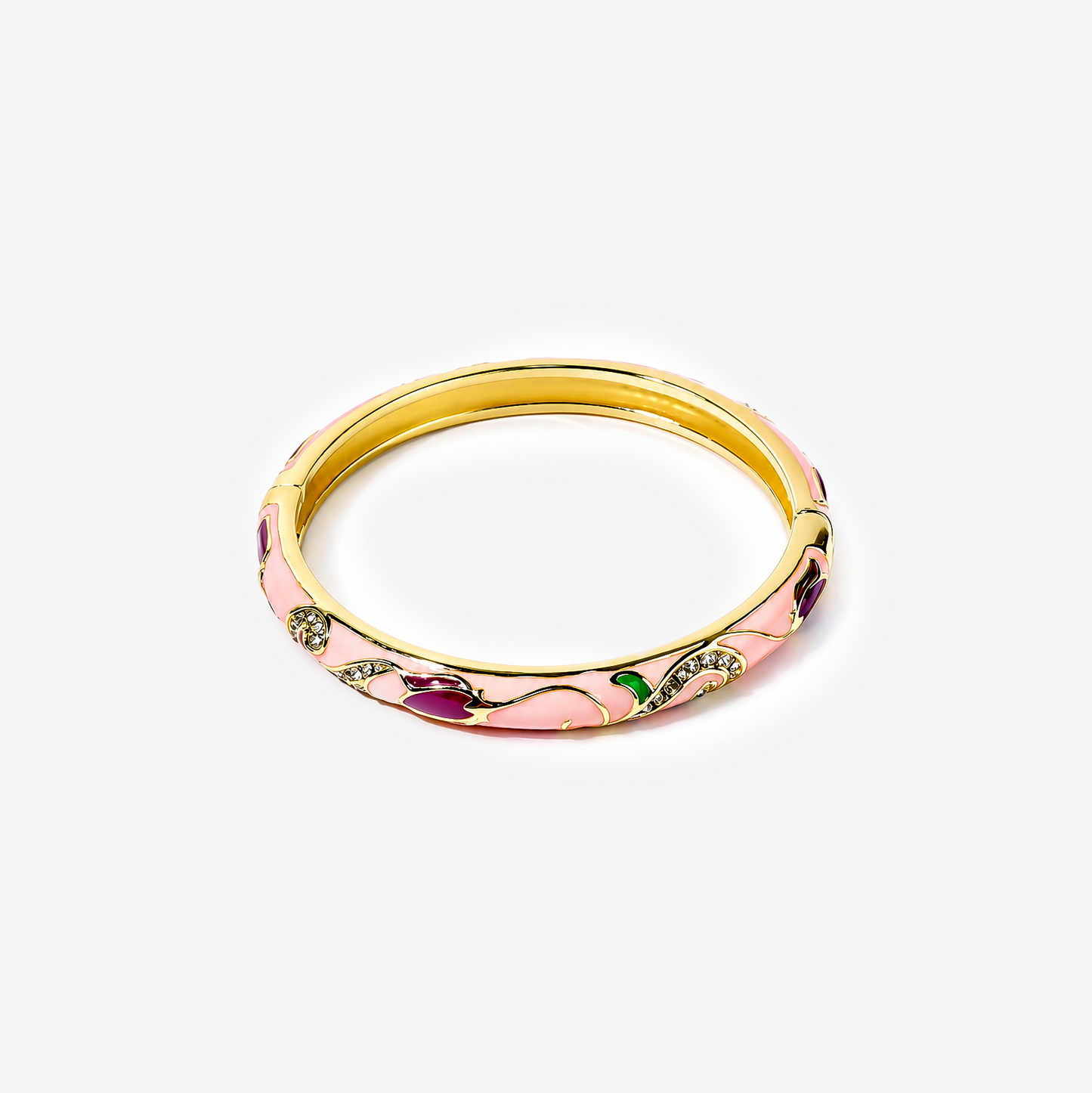 Gold-plated Titanium Pink Bracelet