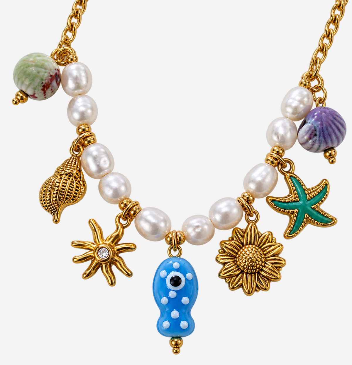 Titanium Gold Plated Necklace