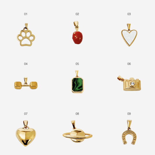 Gold-plated Titanium Charm