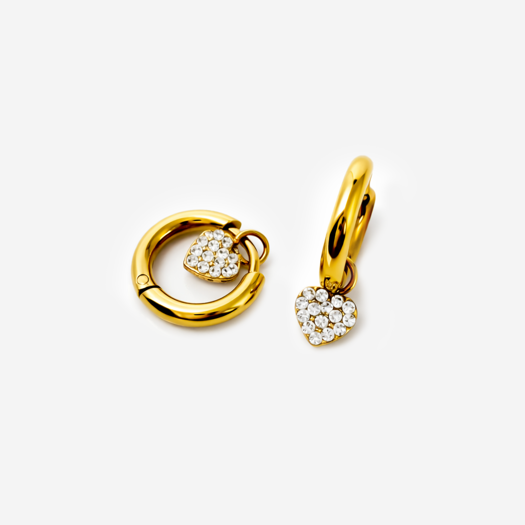 Gold-plated Titanium Italian Collection Earrings