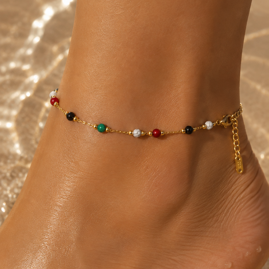 Gold-plated Titanium Anklet