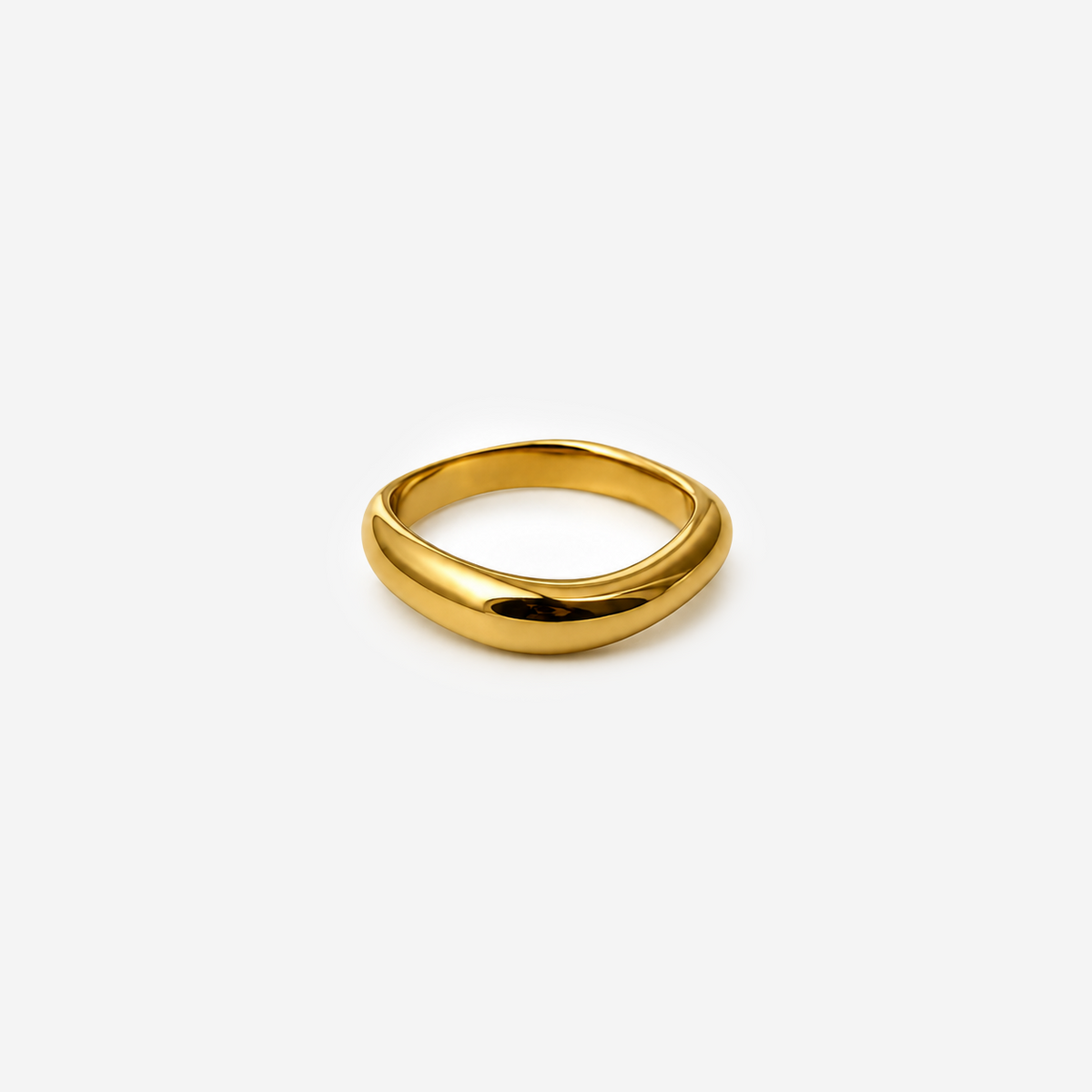 Gold-Plated Titanium Ring