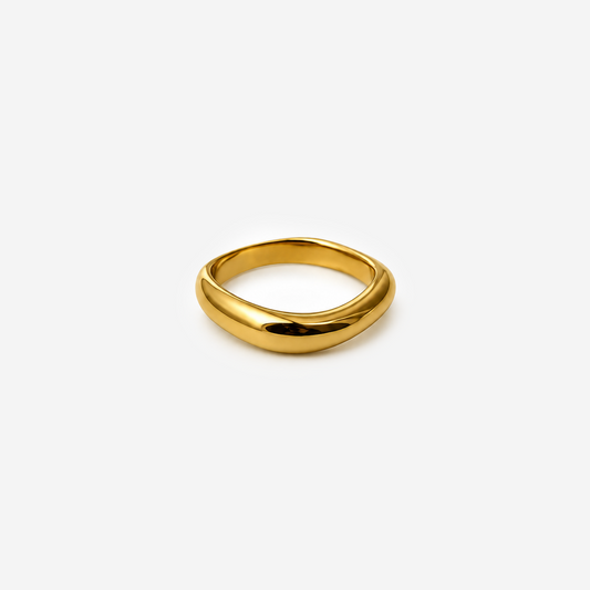 Gold-Plated Titanium Ring