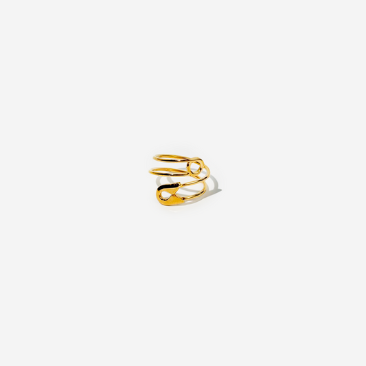 Gold-plated Titanium Ring