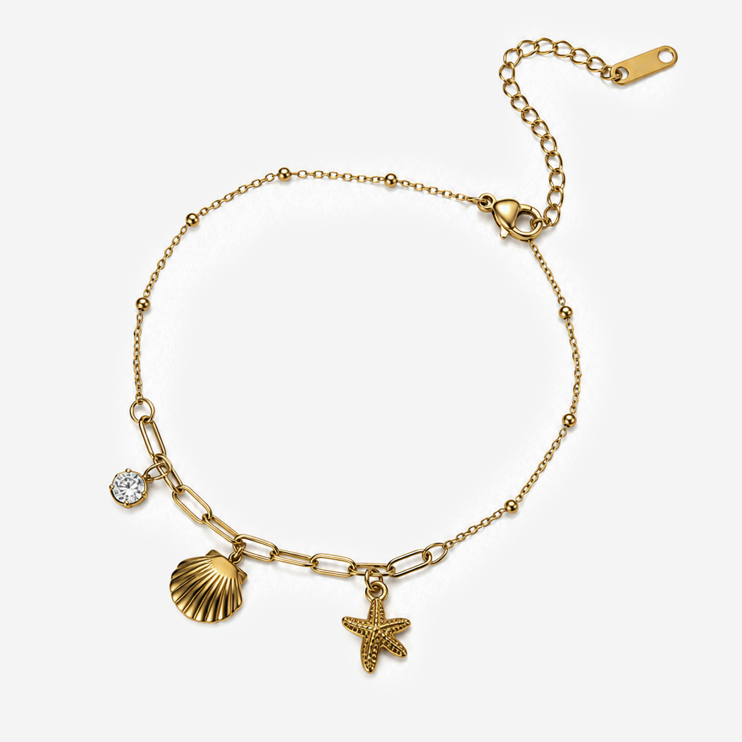 Gold-plated Titanium Anklet