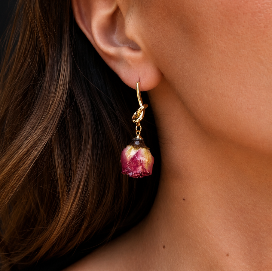 Rose Drop Earrings