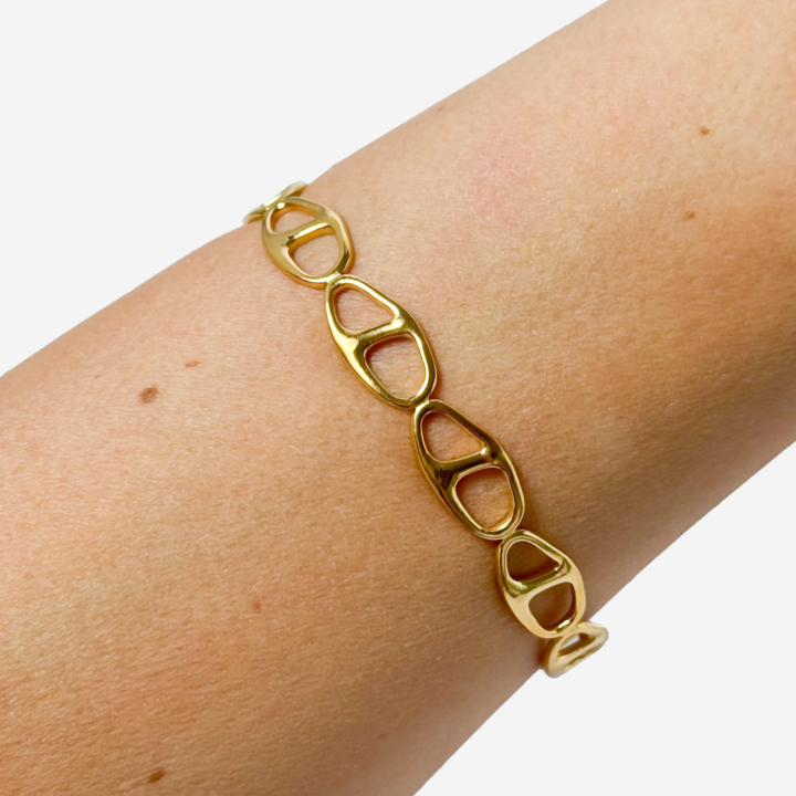 Gold-plated Titanium Bracelet