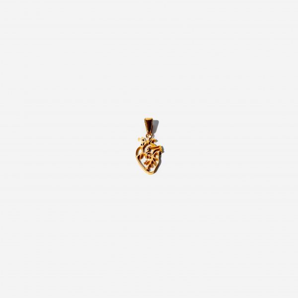 Gold-plated Titanium Charm