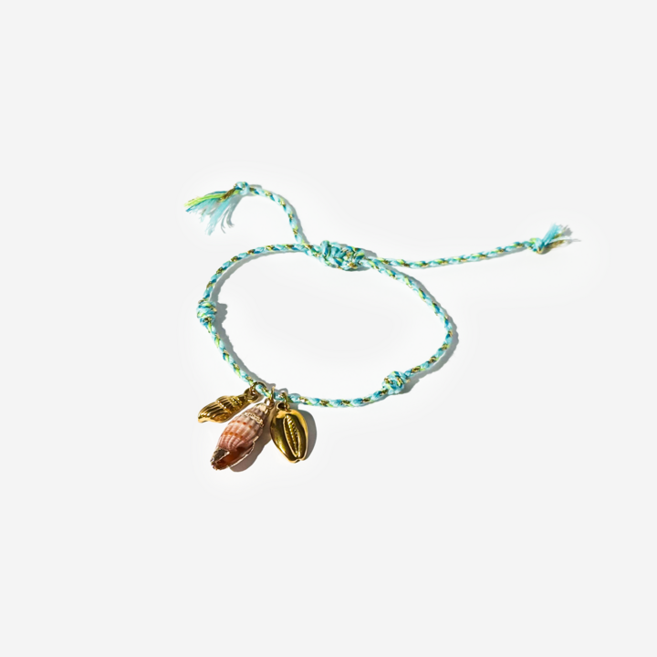Gold-Plated Titanium Bracelet with Sea Details