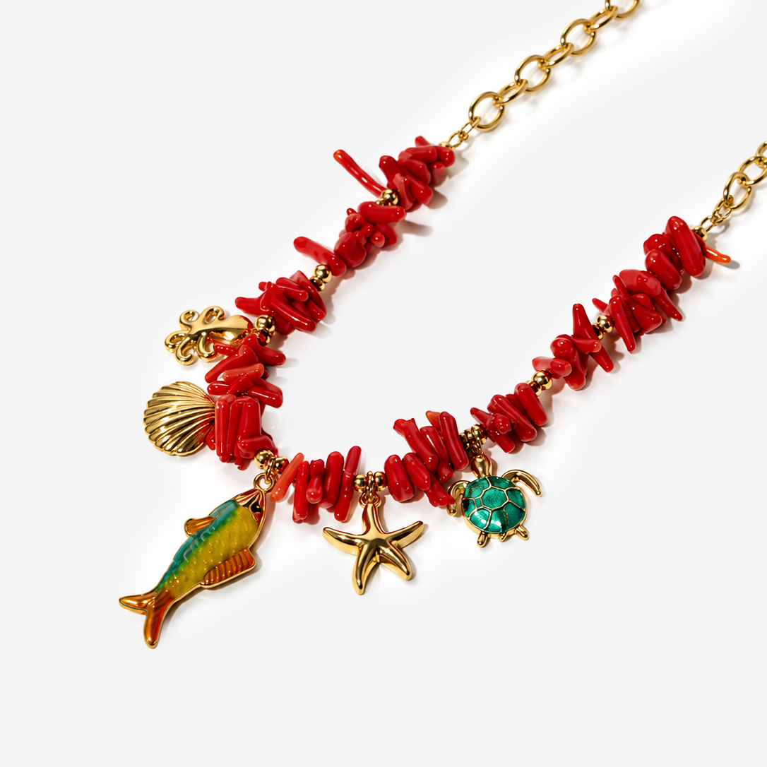Titanium Gold Plated Necklace