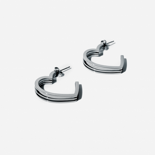 გულის ფორმის იტალიური კოლექციის საყურეები