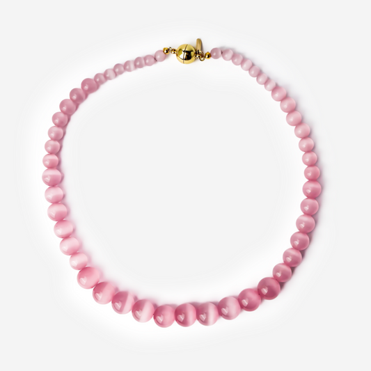Pink Necklace with Pink Stones