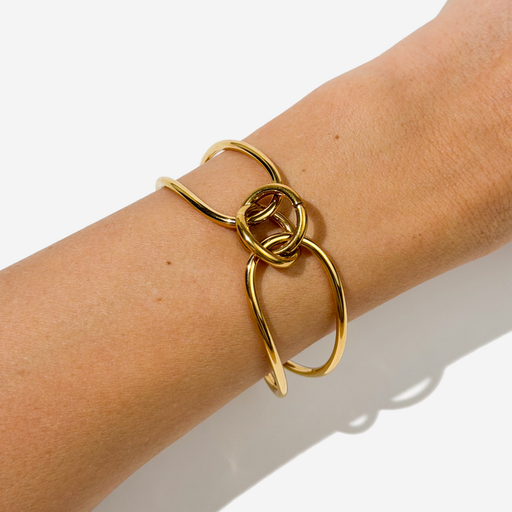 Gold-plated Titanium Bracelet