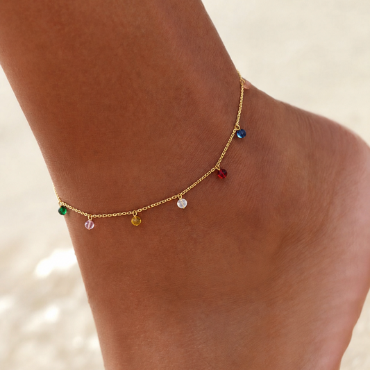 Titanium Gold Plated Anklet