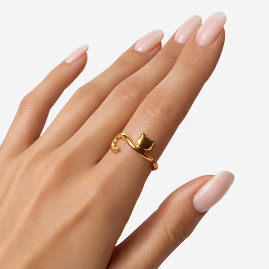 Gold-plated Titanium Ring