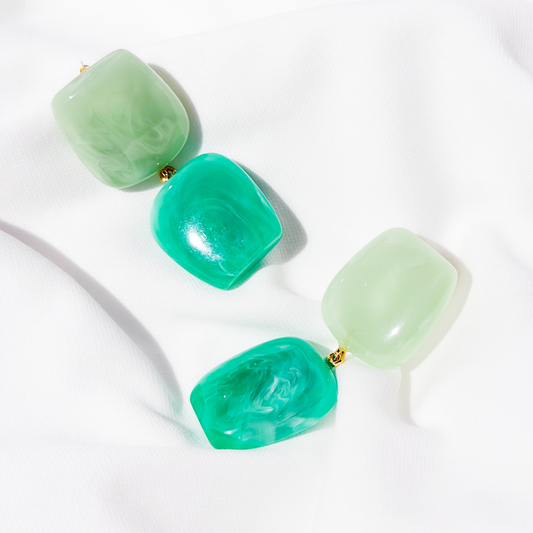 Silver with Pendants Earrings