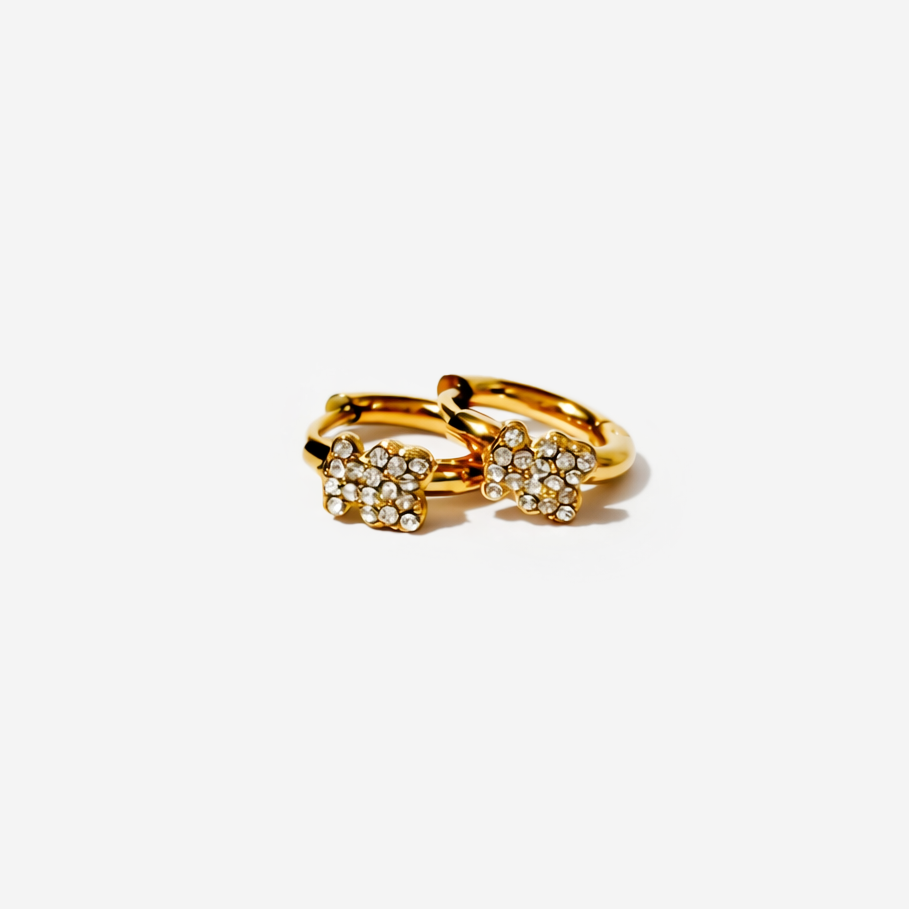 Gold-plated Titanium Italian Collection Earrings