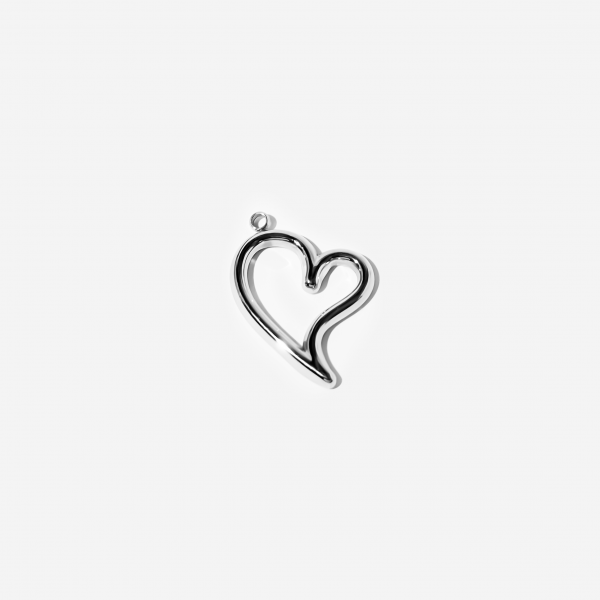Gold-plated Titanium Heart Shaped Charm