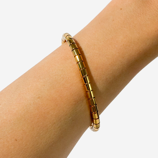 Gold-plated Titanium Bracelet