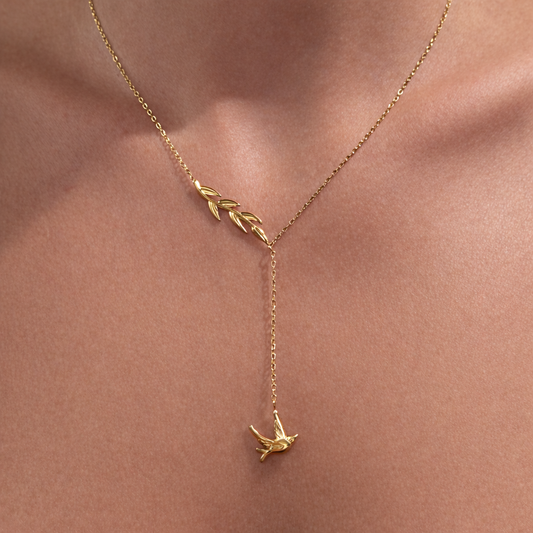 ტიტანის მოოქროვილი ყელსაბამი