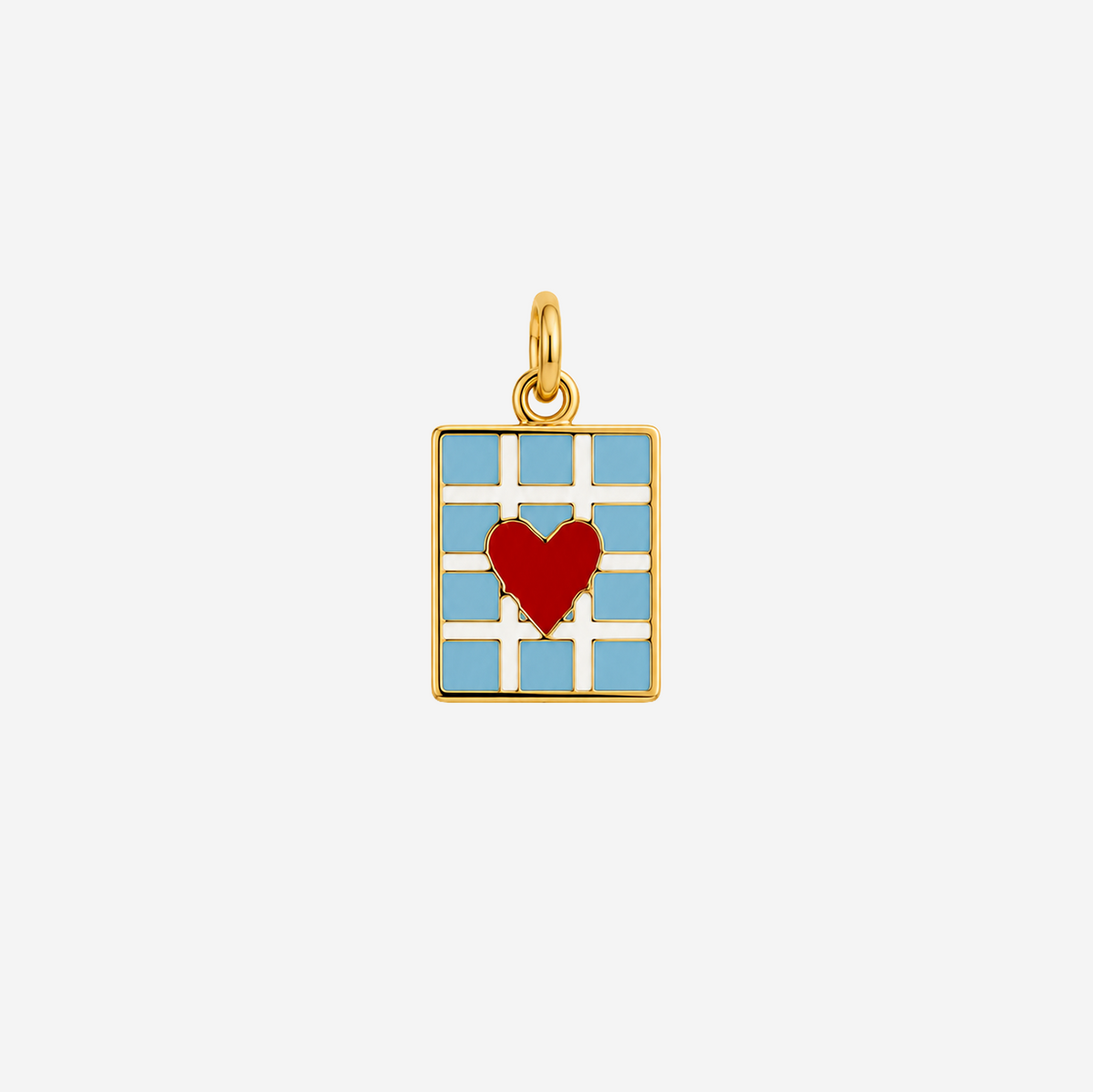 Titanium Gold Plated Heart Charm