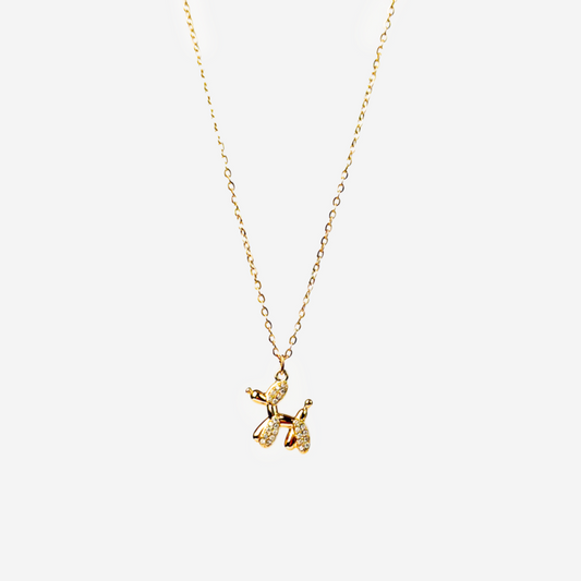 Gold-plated Titanium "Paw" Necklace