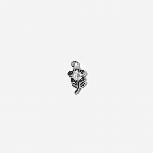 Gold-plated Titanium Flower Shaped Charm