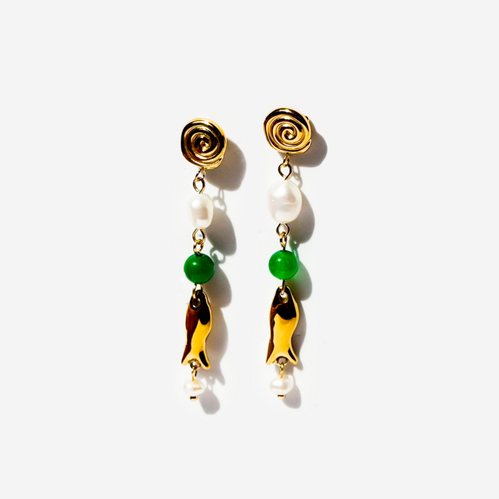 Gold-plated Titanium Earrings