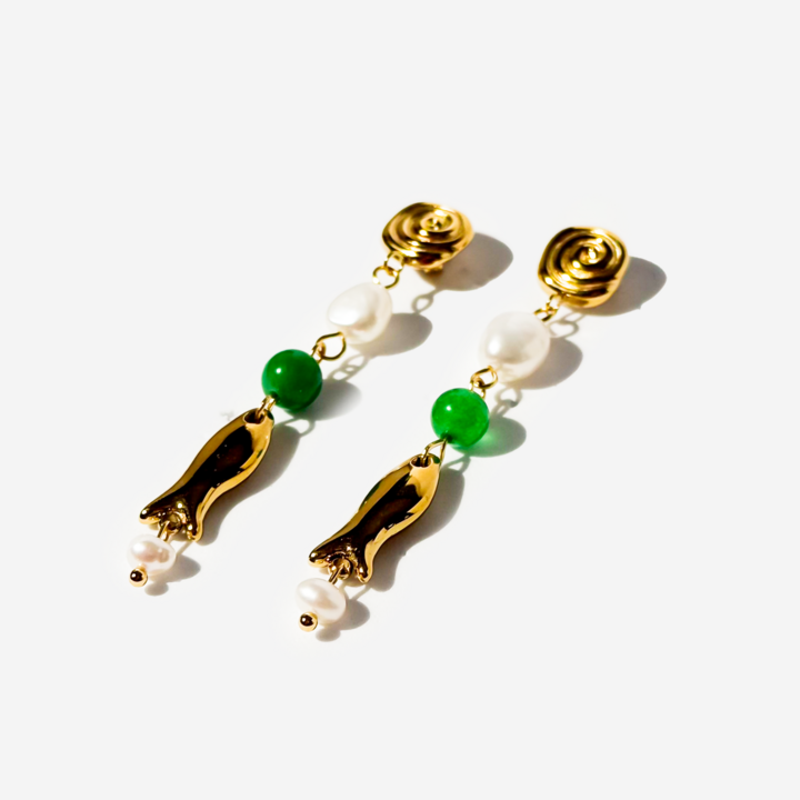 Gold-plated Titanium Earrings