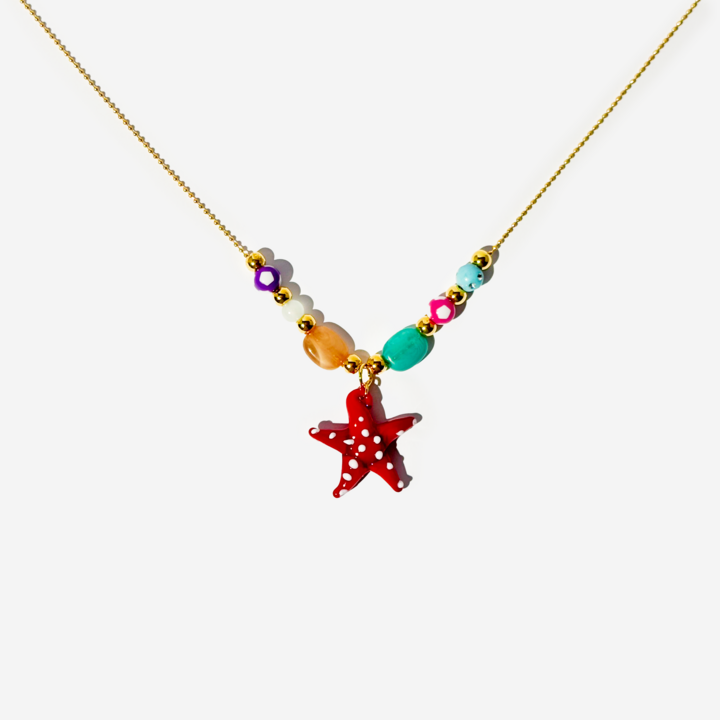 Gold-Plated Titanium Starfish Necklace