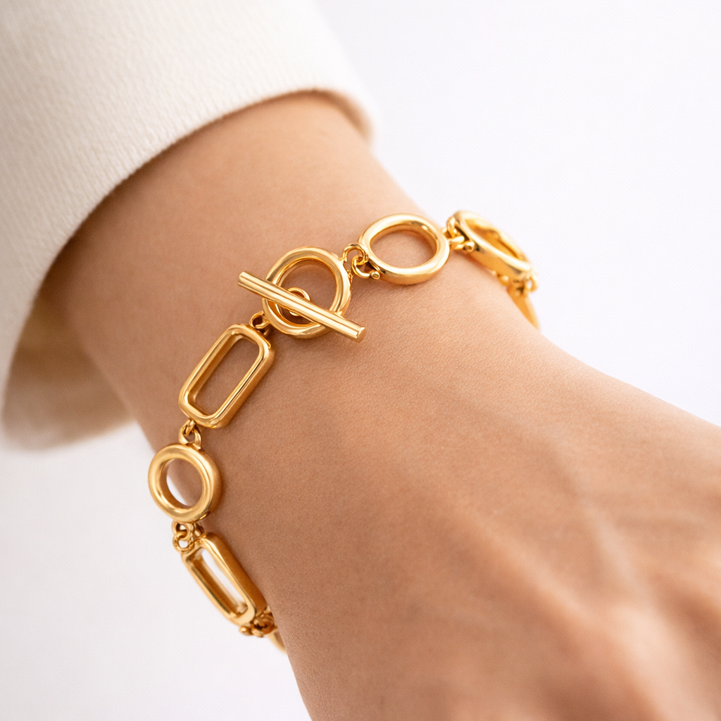 Gold-plated Titanium Italian Collection Bracelet