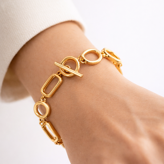 Gold-plated Titanium Italian Collection Bracelet