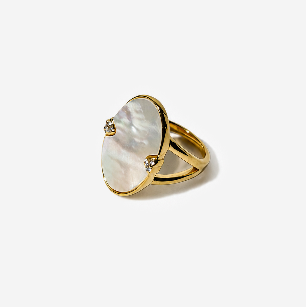 Gold-plated Titanium Ring