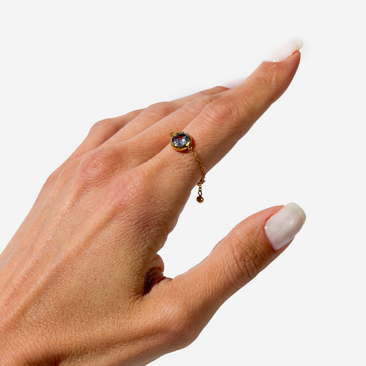 Gold-plated Titanium Ring