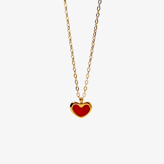 Gold-plated Titanium with Heart Necklace