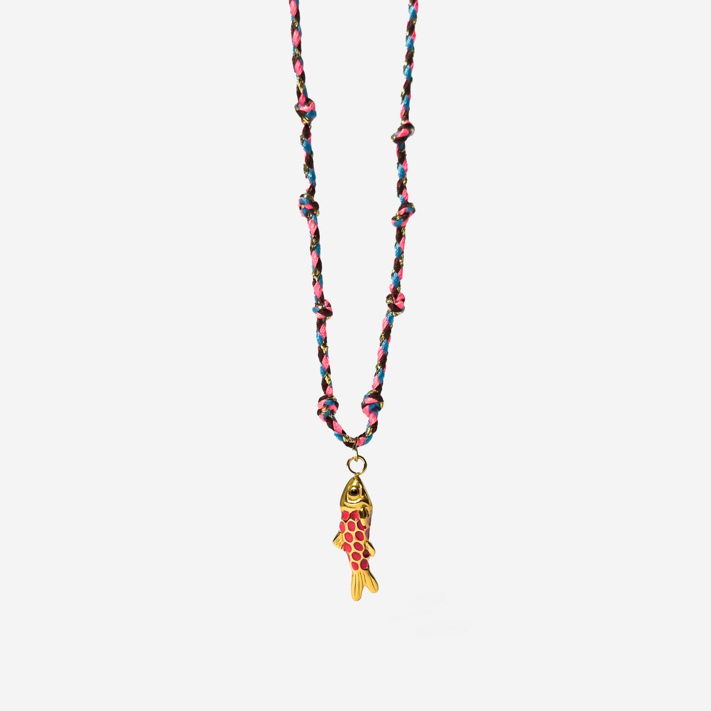 Gold-Plated Titanium Fish Necklace