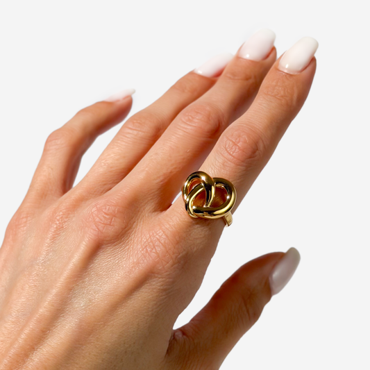 Gold-plated Titanium Ring