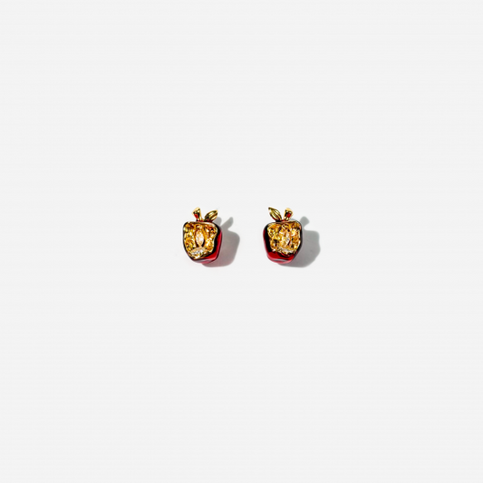 14K Gold-plated Apple Shaped Earrings