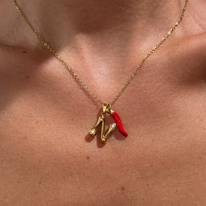 Gold-plated Titanium N Necklace