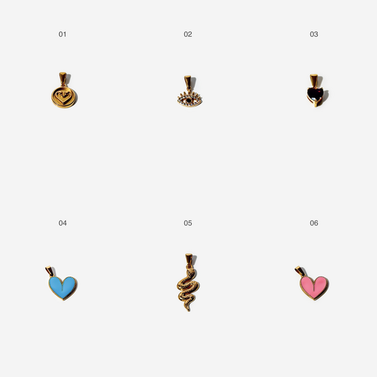 Gold-plated Titanium Charm