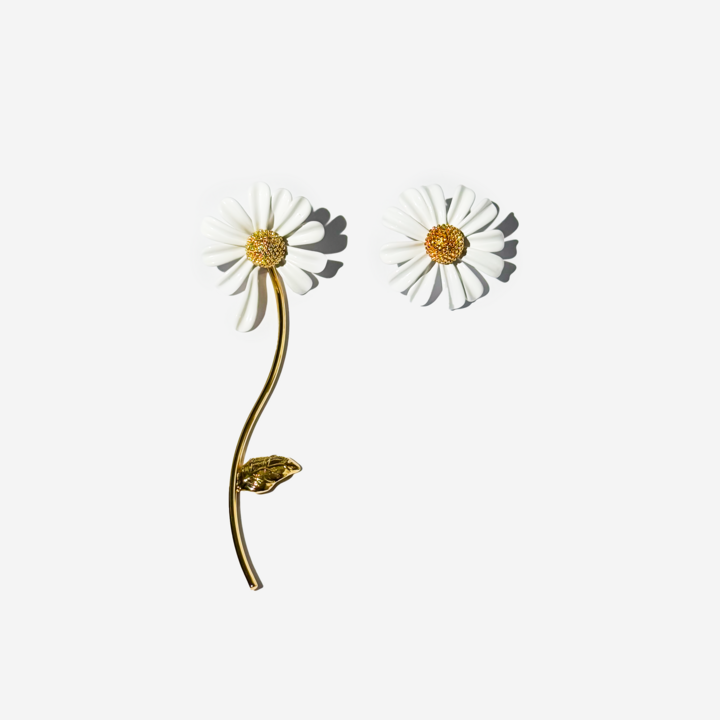 Daisy Shaped 14K Gold-plated Earrings