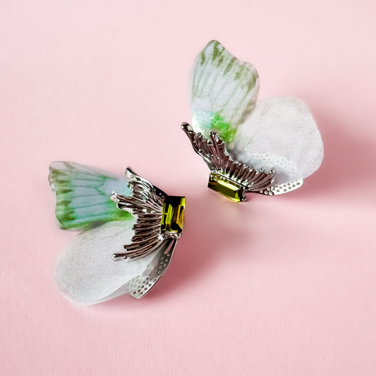 Clip-On Butterfly-Shaped Earrings