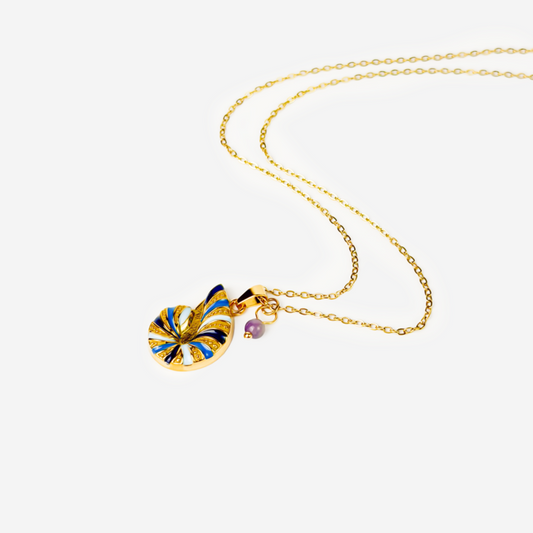 Gold-plated Titanium Colorful Necklace