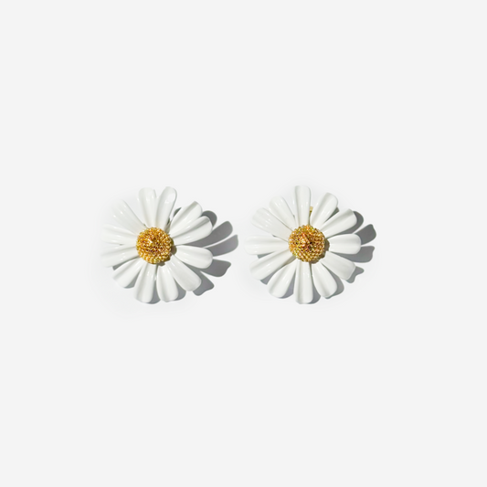 Daisy Shaped 14K Gold-plated Earrings